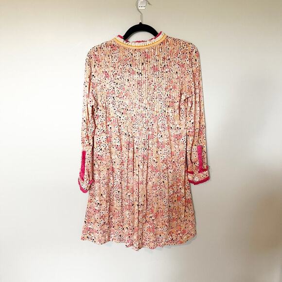 POUPETTE ST. BARTH Ola Long Sleeve Mini Dress Orange Malva xs - Picture 2 of 11